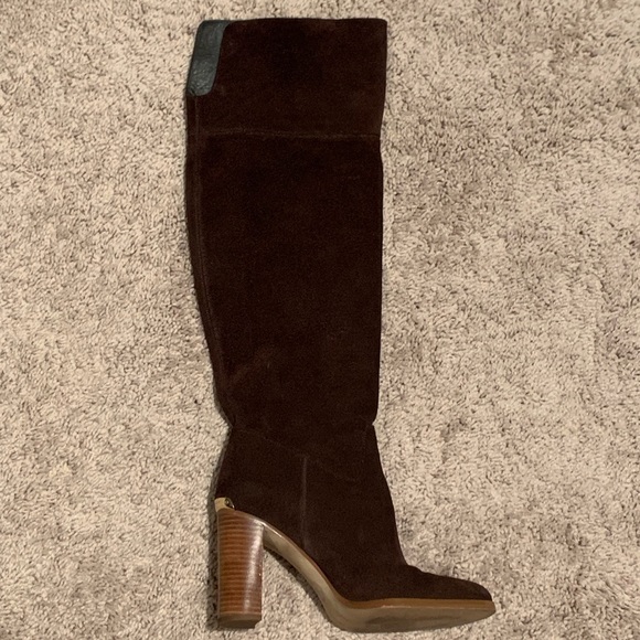 Michael Kors “Regina” Knee-High Suede Boots - Picture 2 of 5